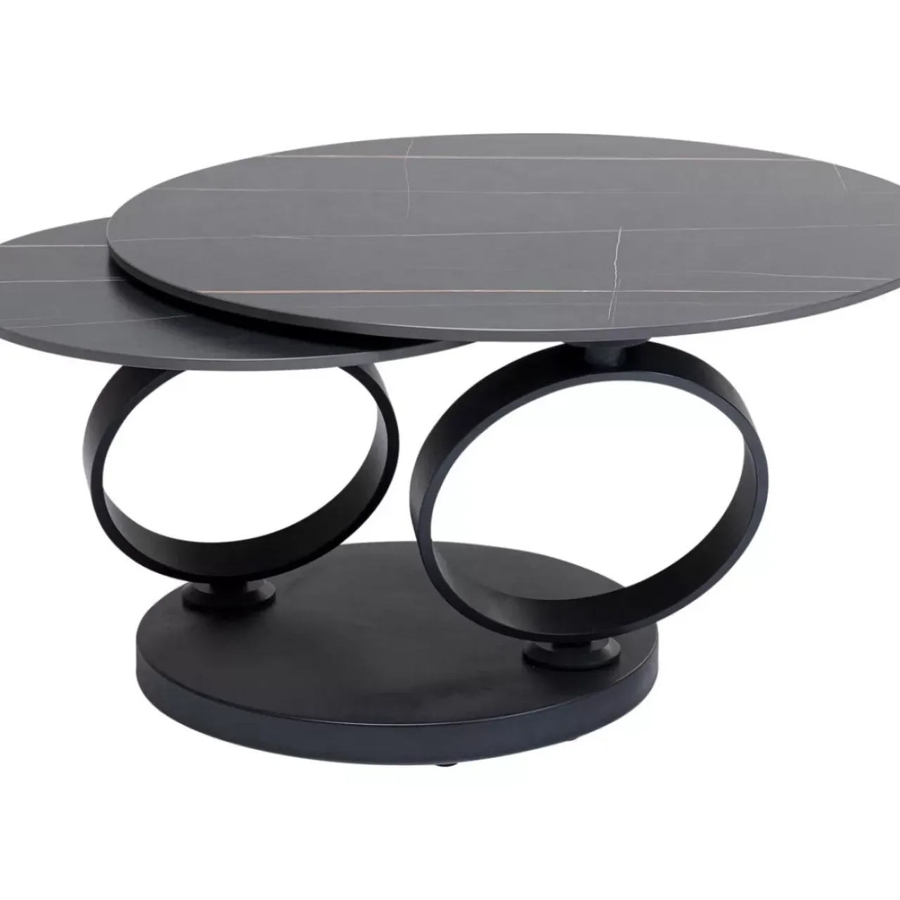 Tische-KARE Design Couchtisch Beverly Schwarz 133X80Cm