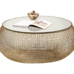 Tische-KARE Design Couchtisch Cesta Gold
