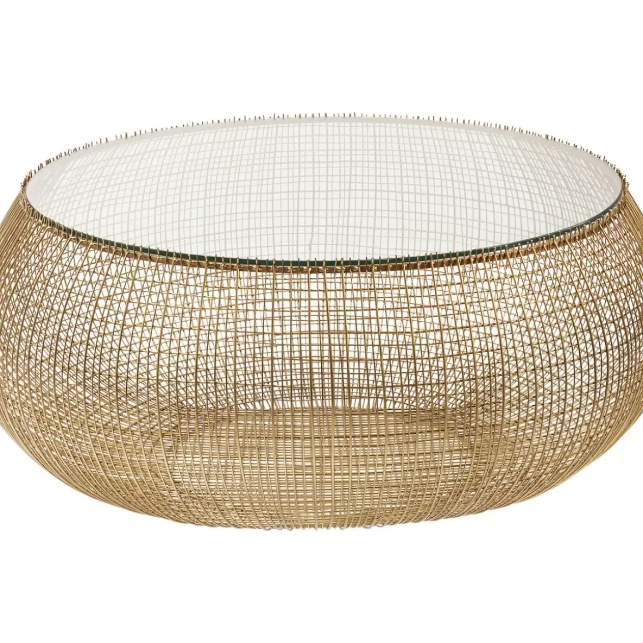 Tische-KARE Design Couchtisch Cesta Gold