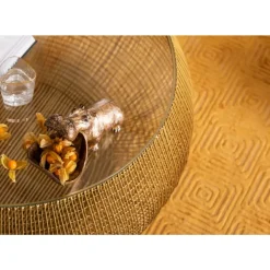 Tische-KARE Design Couchtisch Cesta Gold