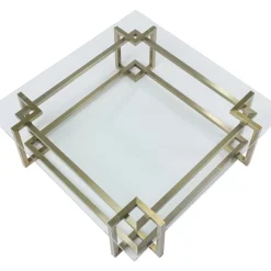 Tische-KARE Design Couchtisch Clara Gold 120X120