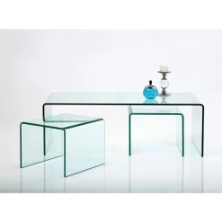 Tische-KARE Design Couchtisch Clear Club (3/Set)