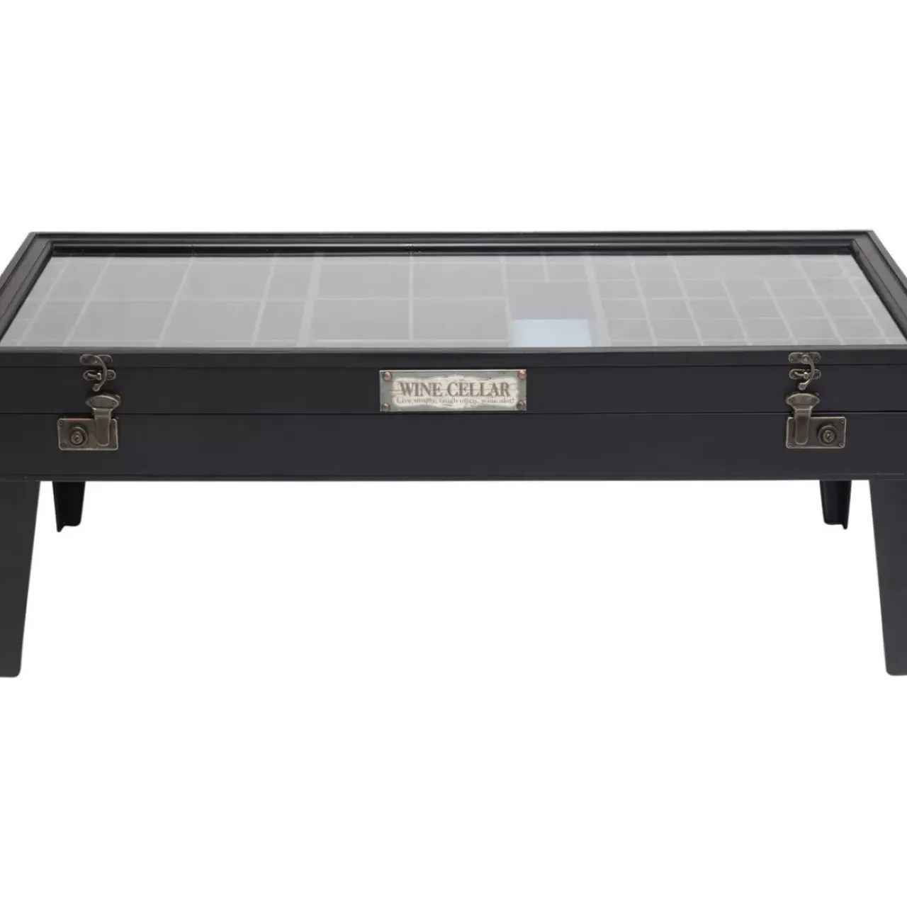 Tische-KARE Design Couchtisch Collector Schwarz 122X55Cm