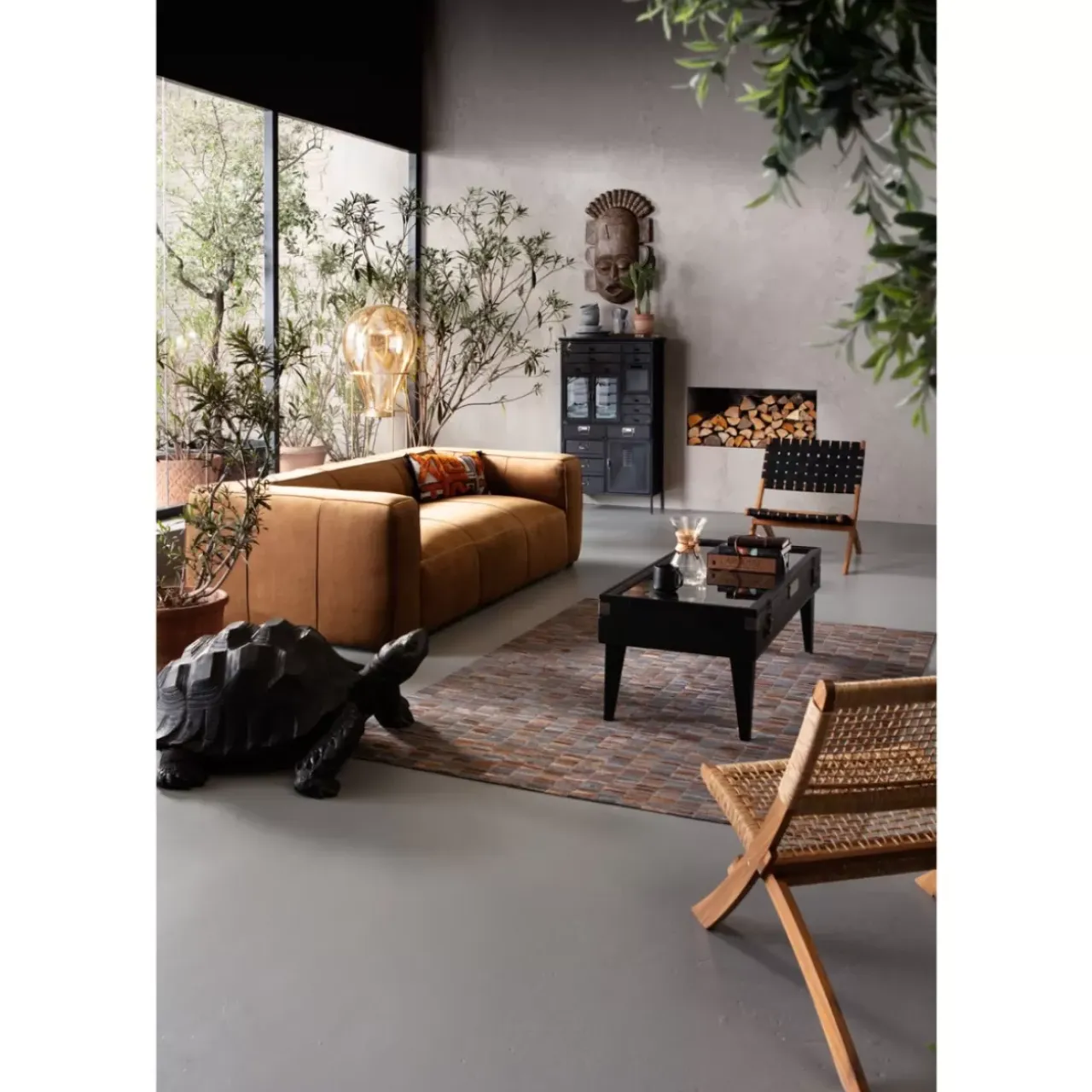 Tische-KARE Design Couchtisch Collector Schwarz 122X55Cm