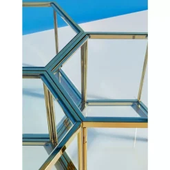 Tische-KARE Design Couchtisch Comb Gold 45