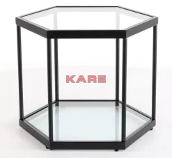 Tische-KARE Design Couchtisch Comb Schwarz 45Cm