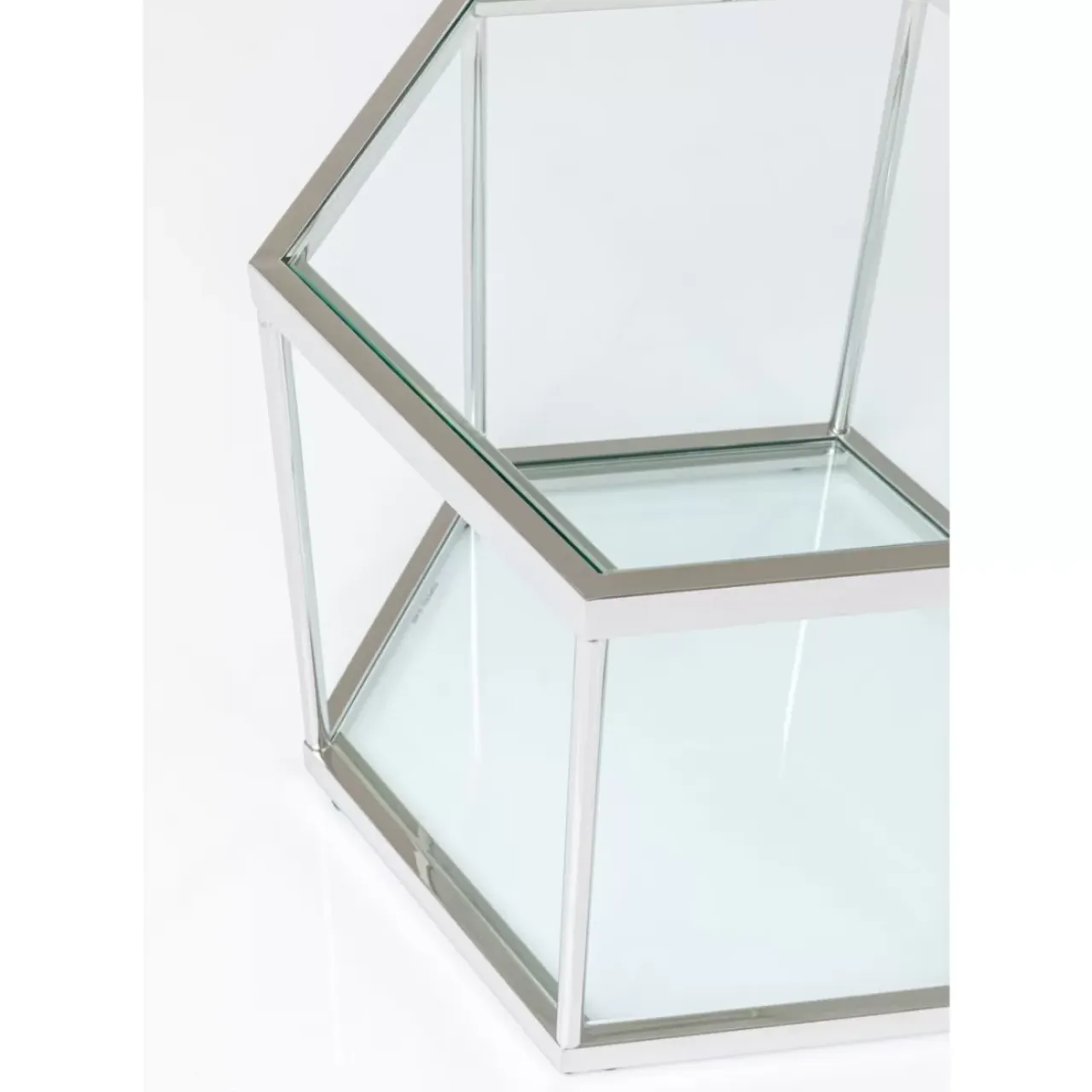 Tische-KARE Design Couchtisch Comb Silber 45