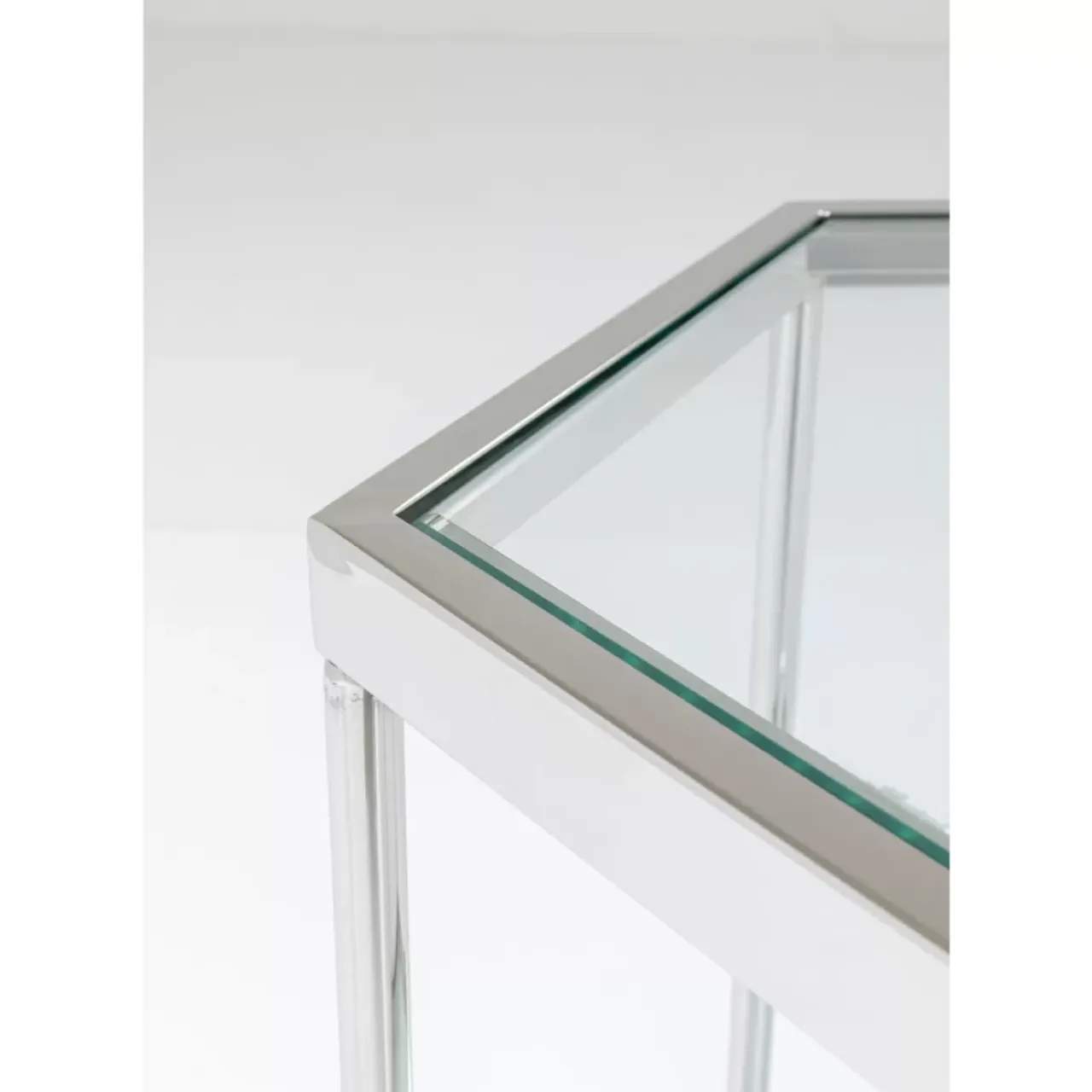 Tische-KARE Design Couchtisch Comb Silber 45