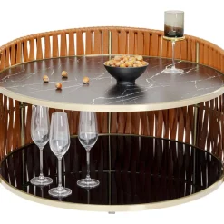 Tische-KARE Design Couchtisch Copper O86Cm