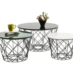 Tische-KARE Design Couchtisch East Coast Rund (3/Set)