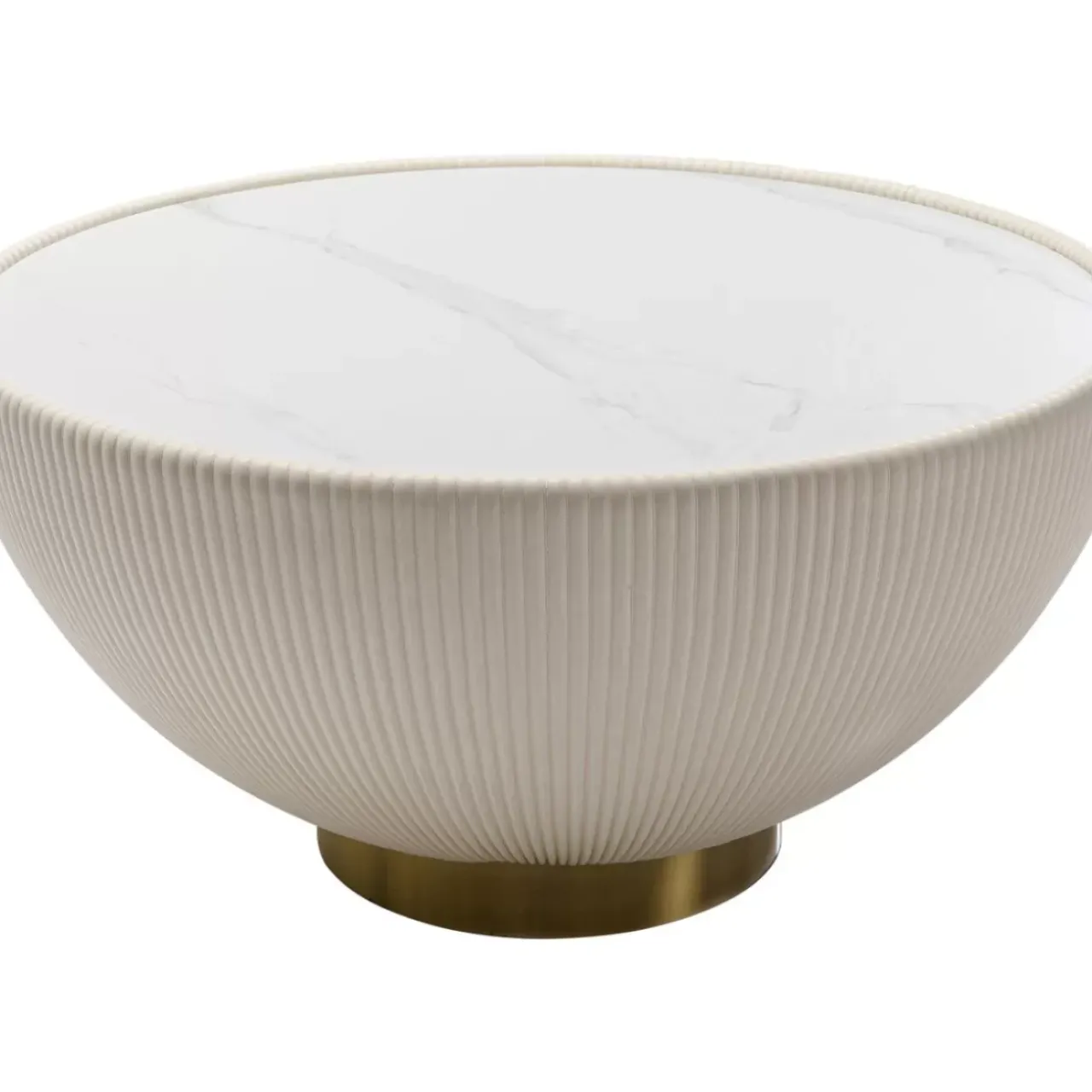 Tische-KARE Design Couchtisch Endless Vegas Weis O71Cm