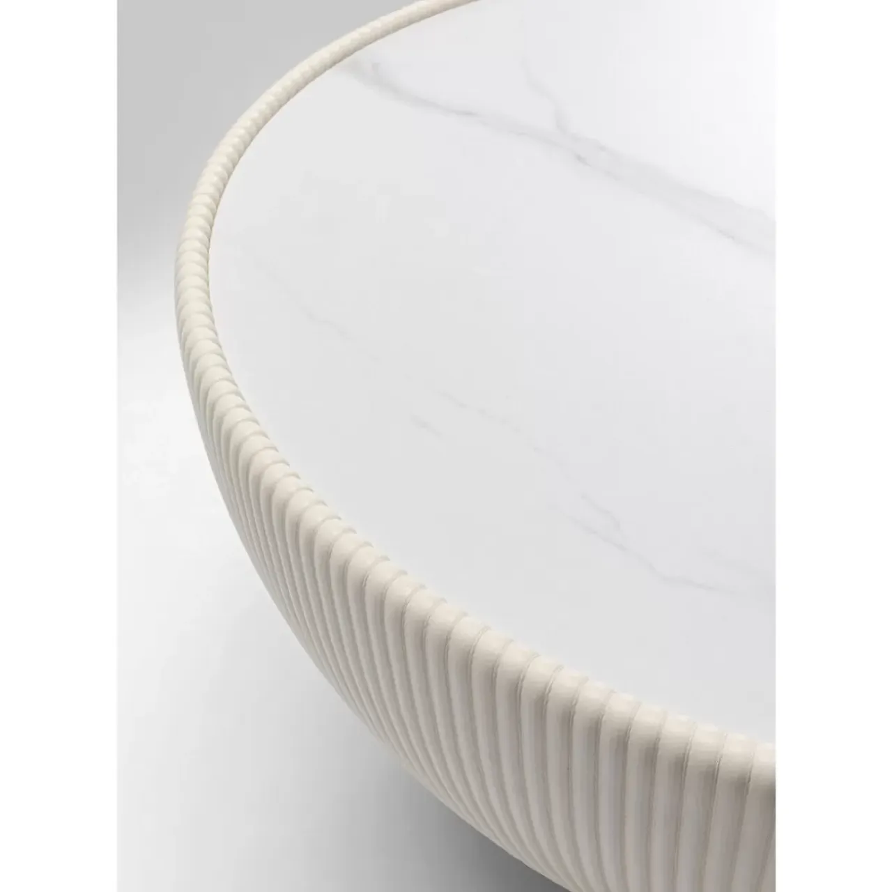 Tische-KARE Design Couchtisch Endless Vegas Weis O71Cm