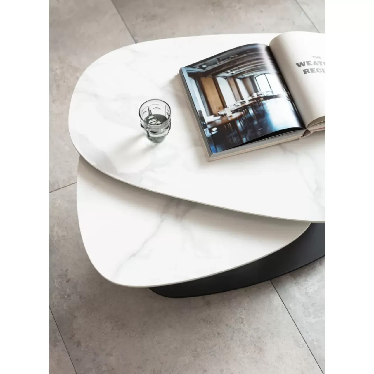 Tische-KARE Design Couchtisch Franklin Weis 150X58Cm