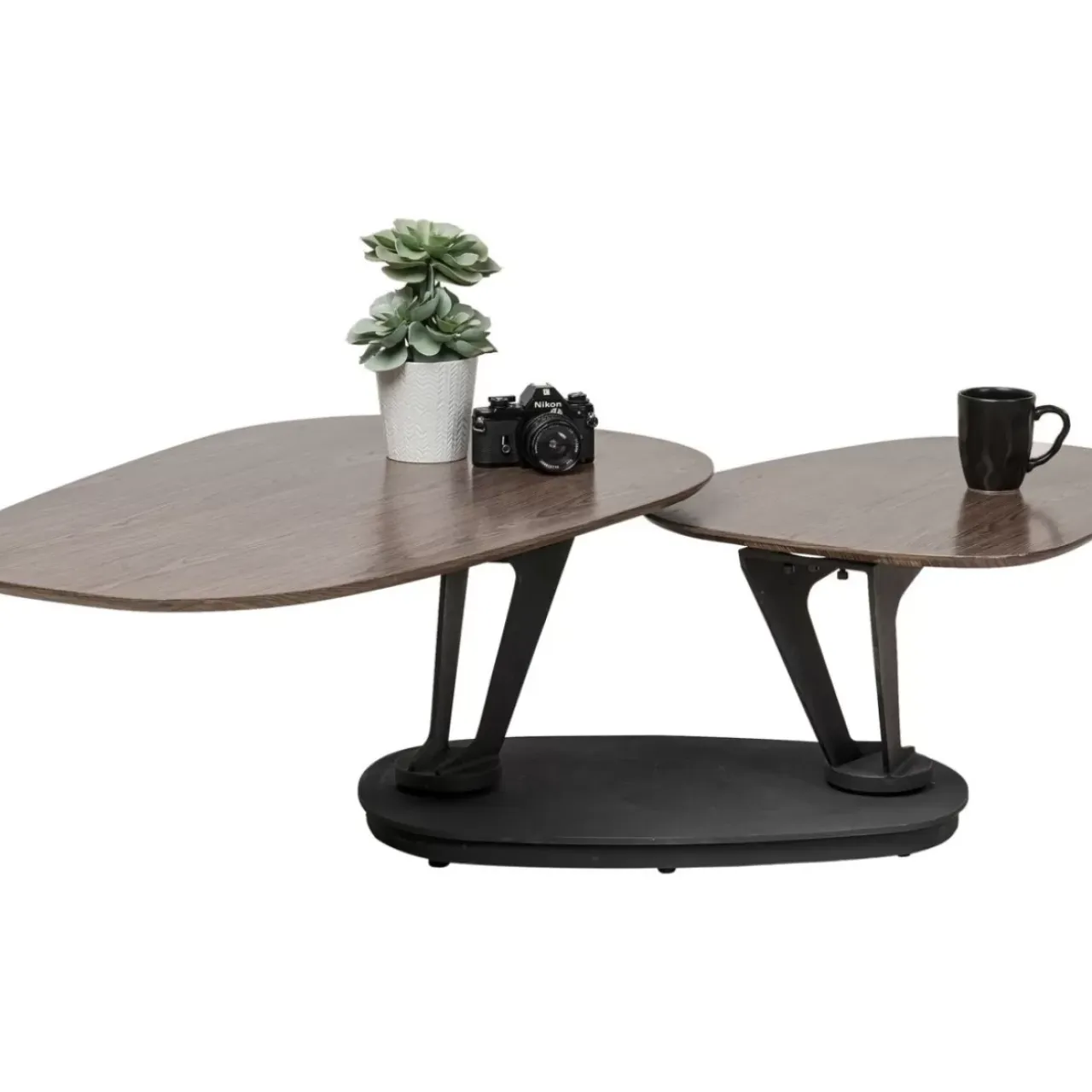 Tische-KARE Design Couchtisch Franklin Wood Walnuss 161X60Cm