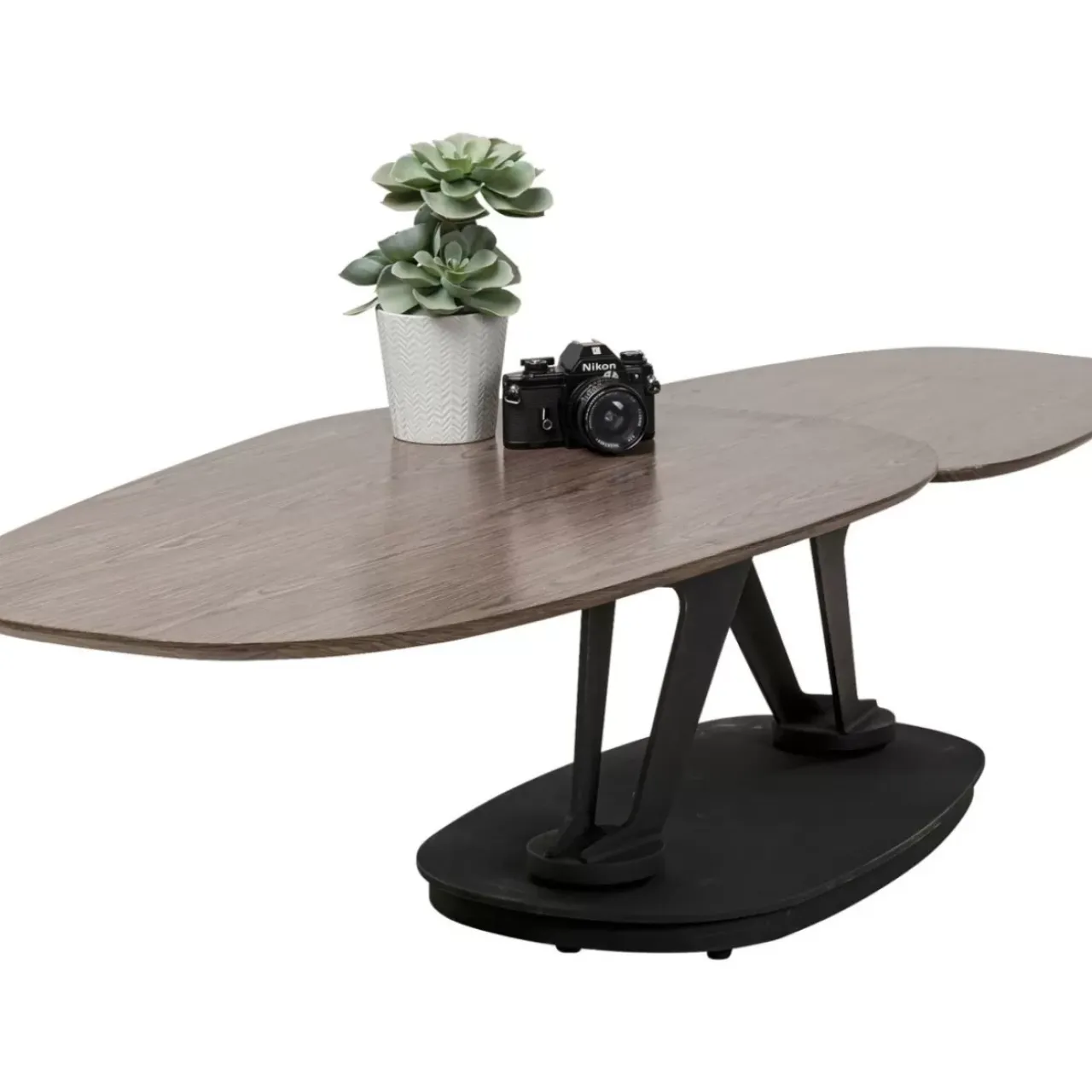 Tische-KARE Design Couchtisch Franklin Wood Walnuss 161X60Cm