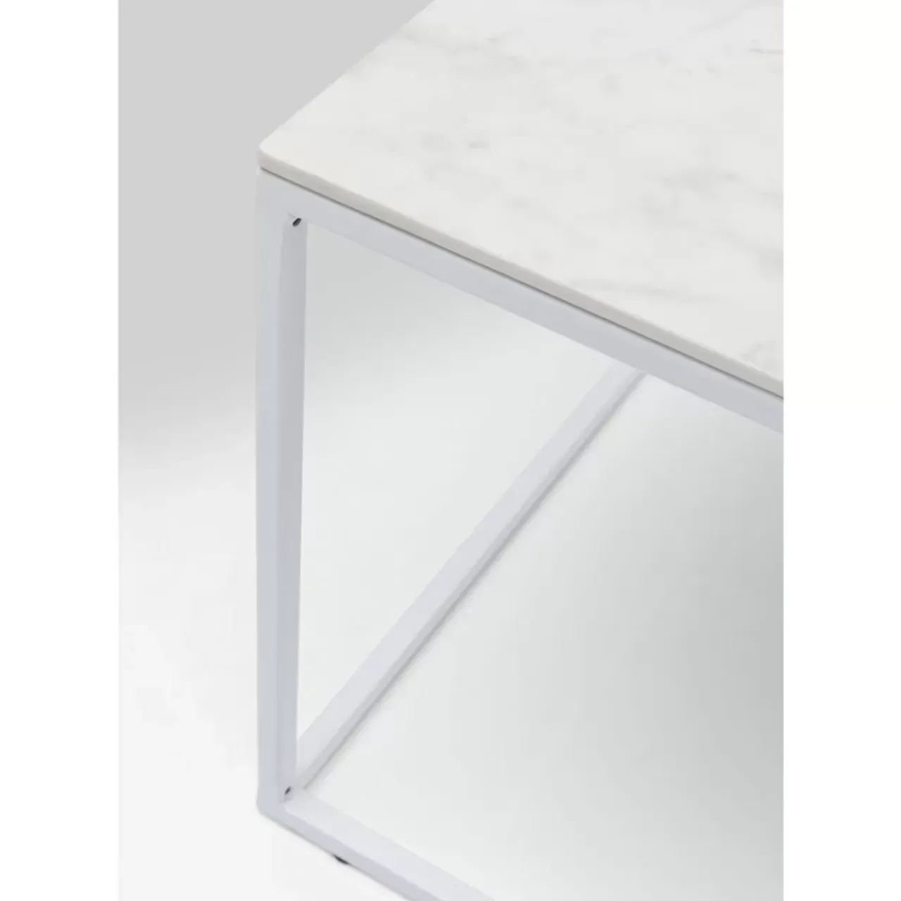 Outdoormöbel-KARE Design Couchtisch Greta Weiss 100X50
