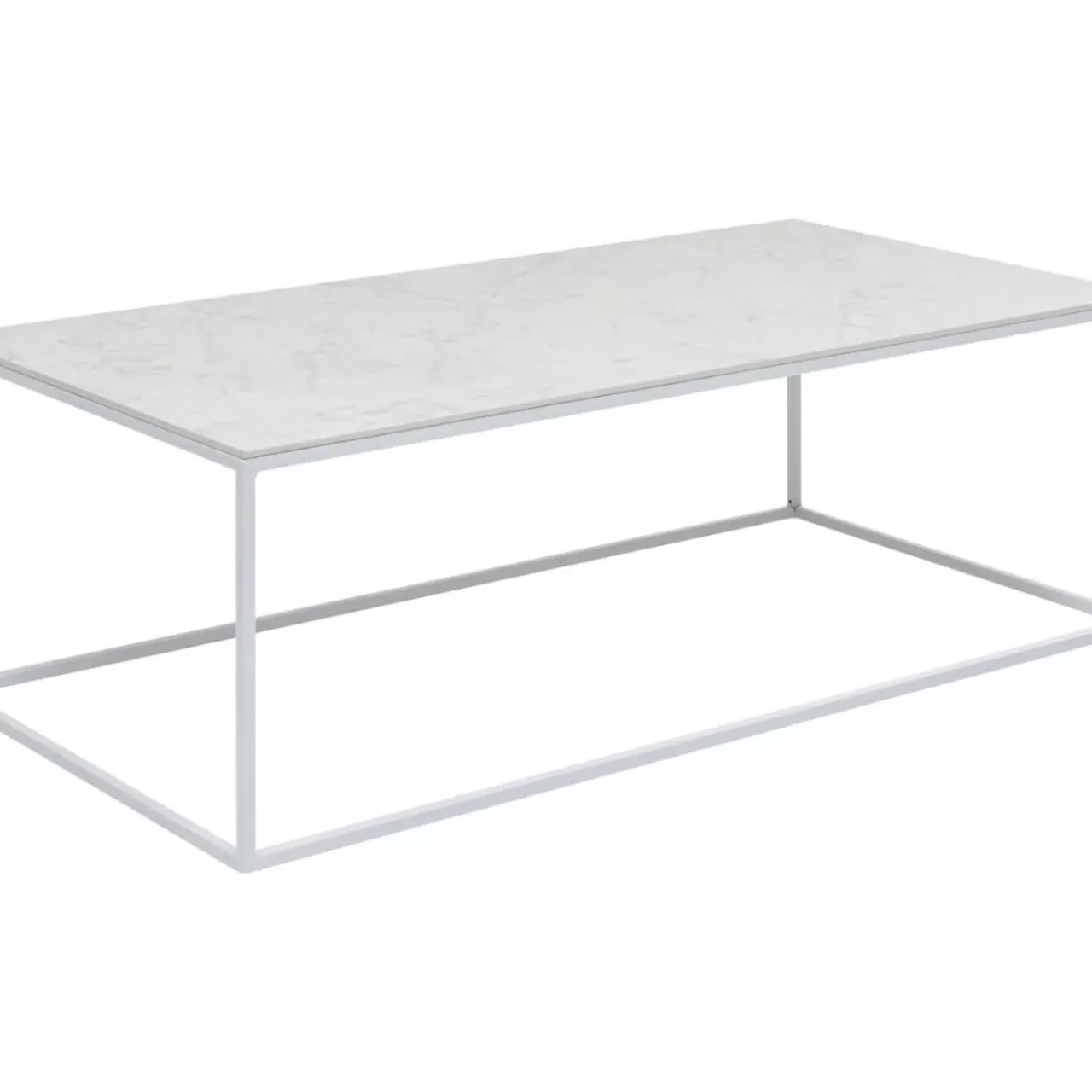 Outdoormöbel-KARE Design Couchtisch Greta Weiss 100X50