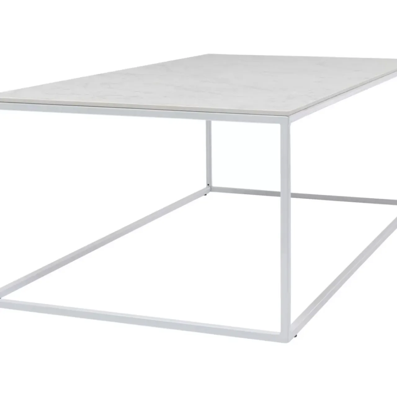 Outdoormöbel-KARE Design Couchtisch Greta Weiss 100X50
