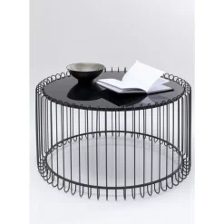 Tische-KARE Design Couchtisch Line Onyx O60Cm