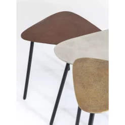 Tische-KARE Design Couchtisch Loft Triangle Vintage (3/Set)