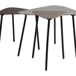 Tische-KARE Design Couchtisch Loft Triangle Vintage (3/Set)