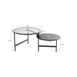 Tische-KARE Design Couchtisch Midnight