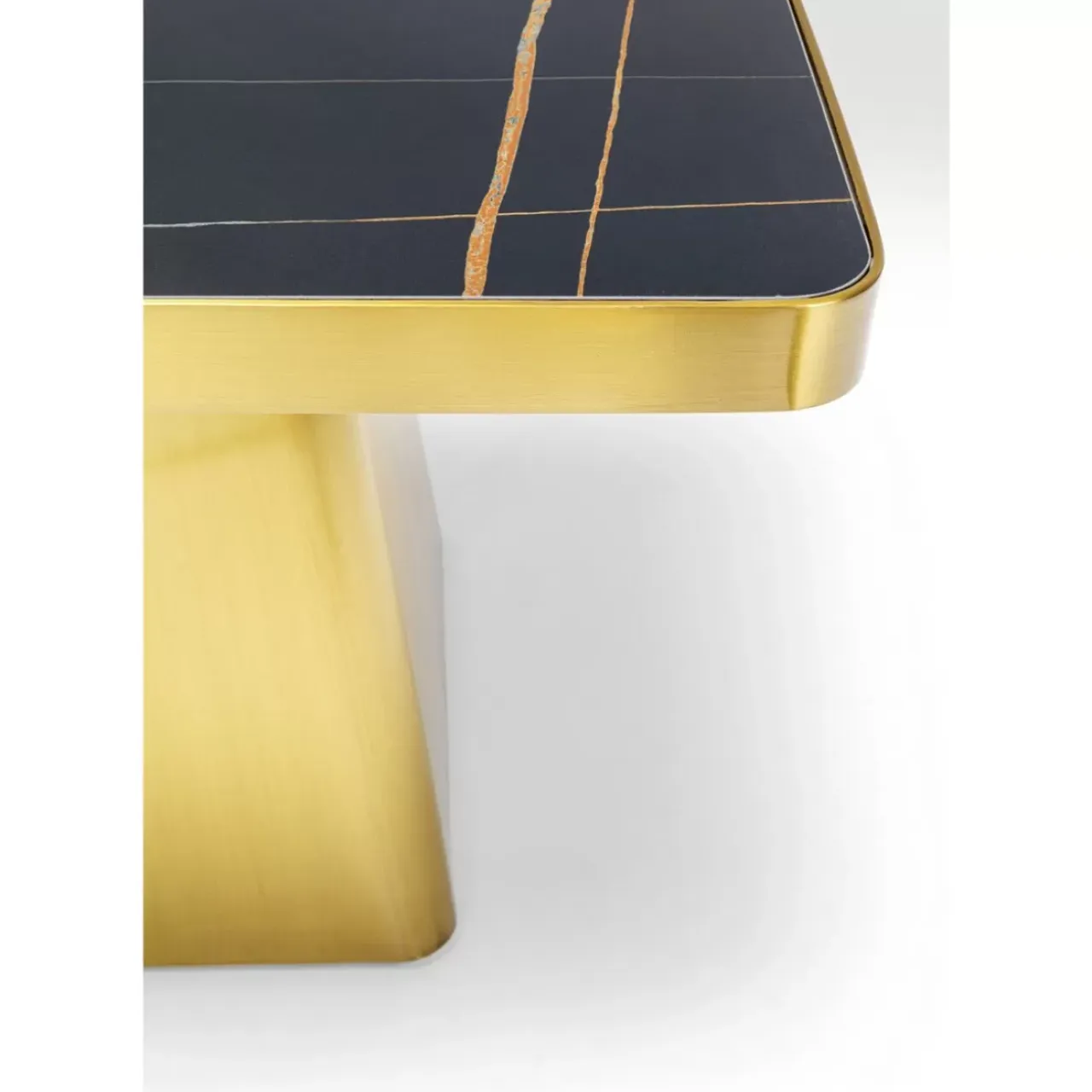 Tische-KARE Design Couchtisch Miler Gold 80X80Cm