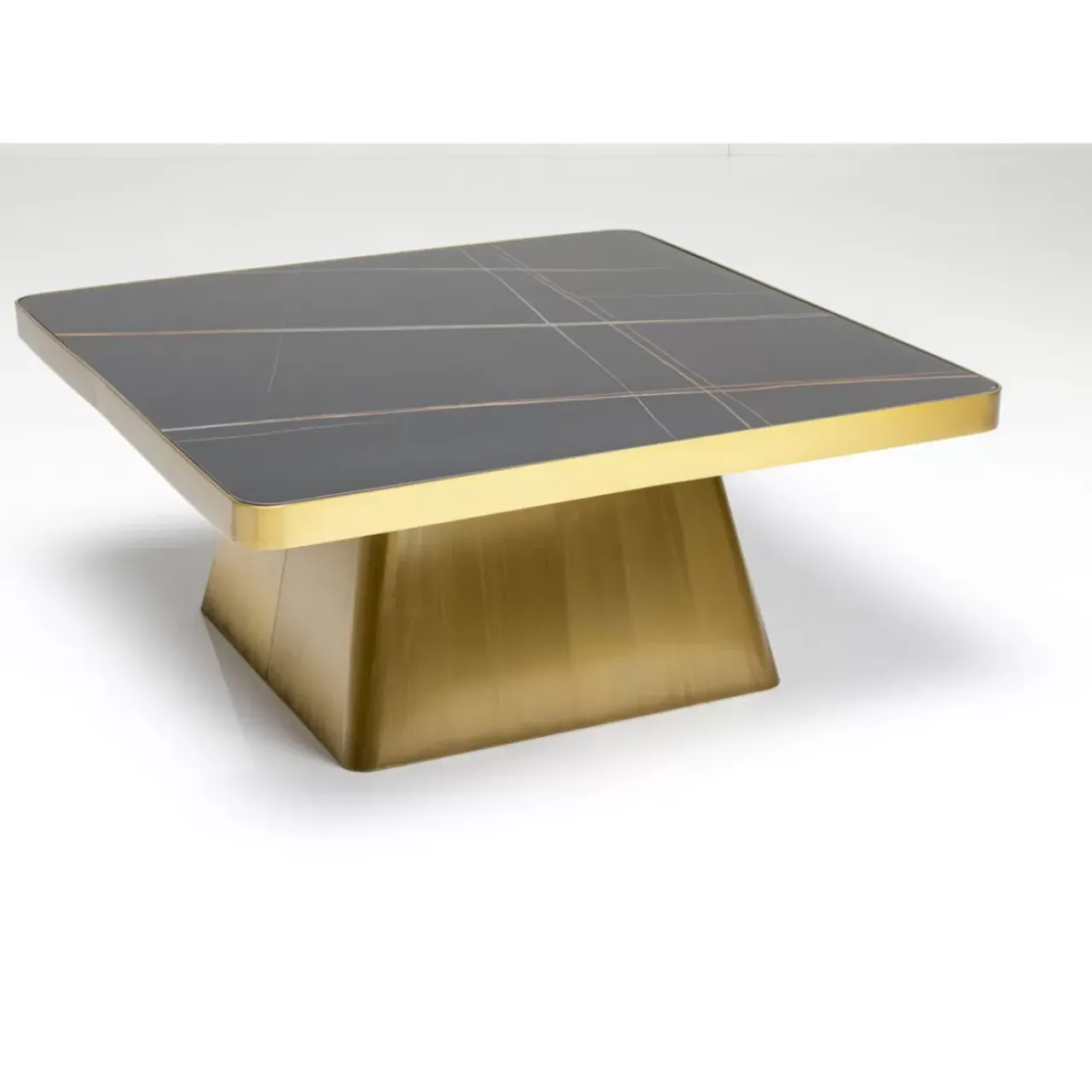 Tische-KARE Design Couchtisch Miler Gold 80X80Cm