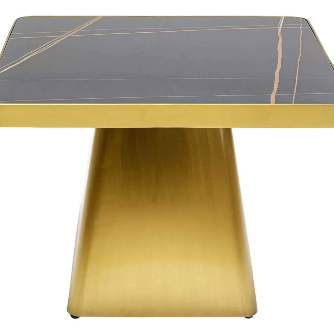 Tische-KARE Design Couchtisch Miler Gold 80X80Cm