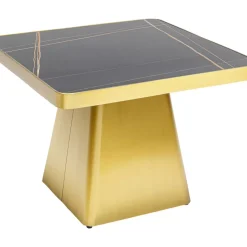 Tische-KARE Design Couchtisch Miler Gold 80X80Cm