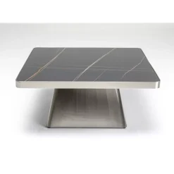 Tische-KARE Design Couchtisch Miler Silber 80X80Cm