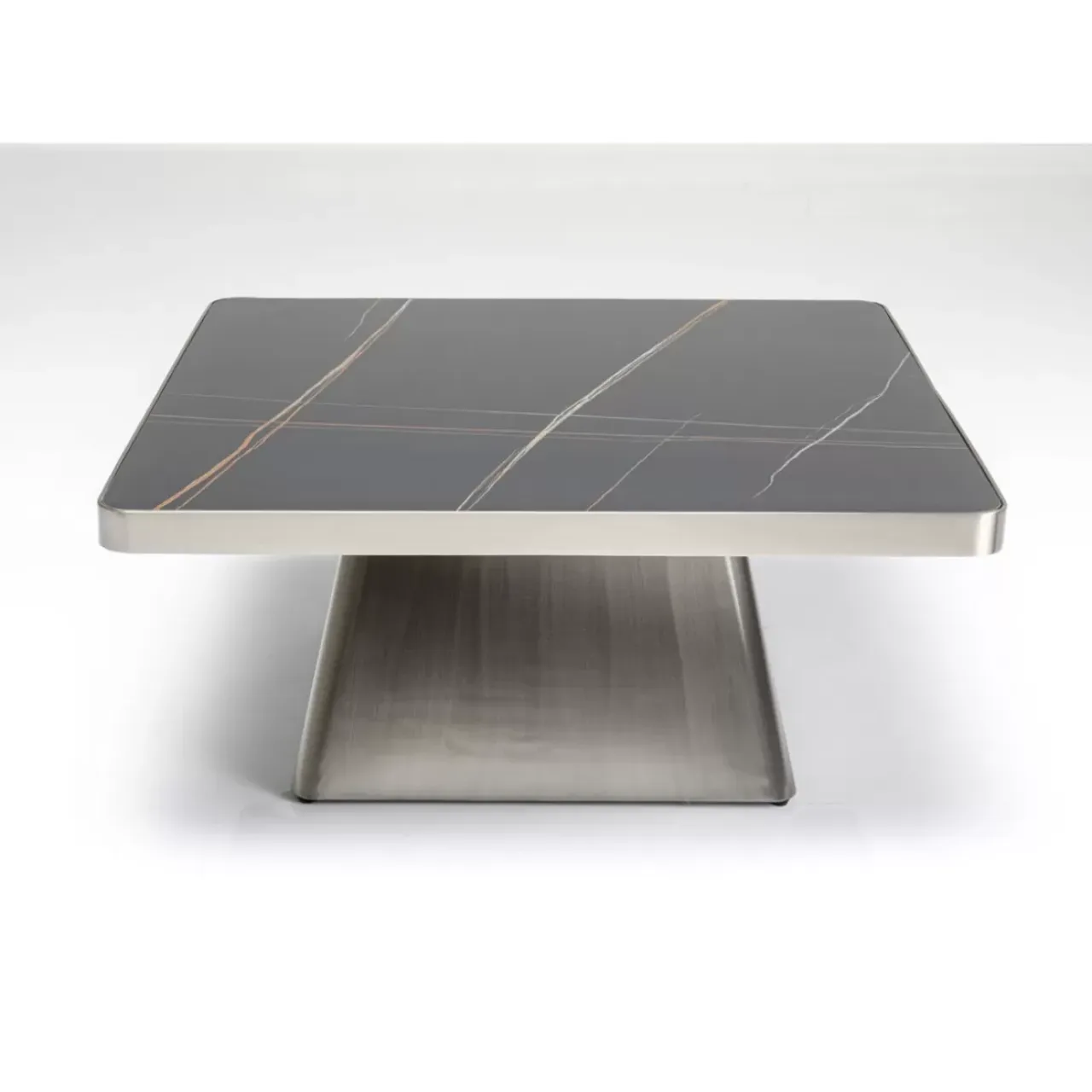 Tische-KARE Design Couchtisch Miler Silber 80X80Cm