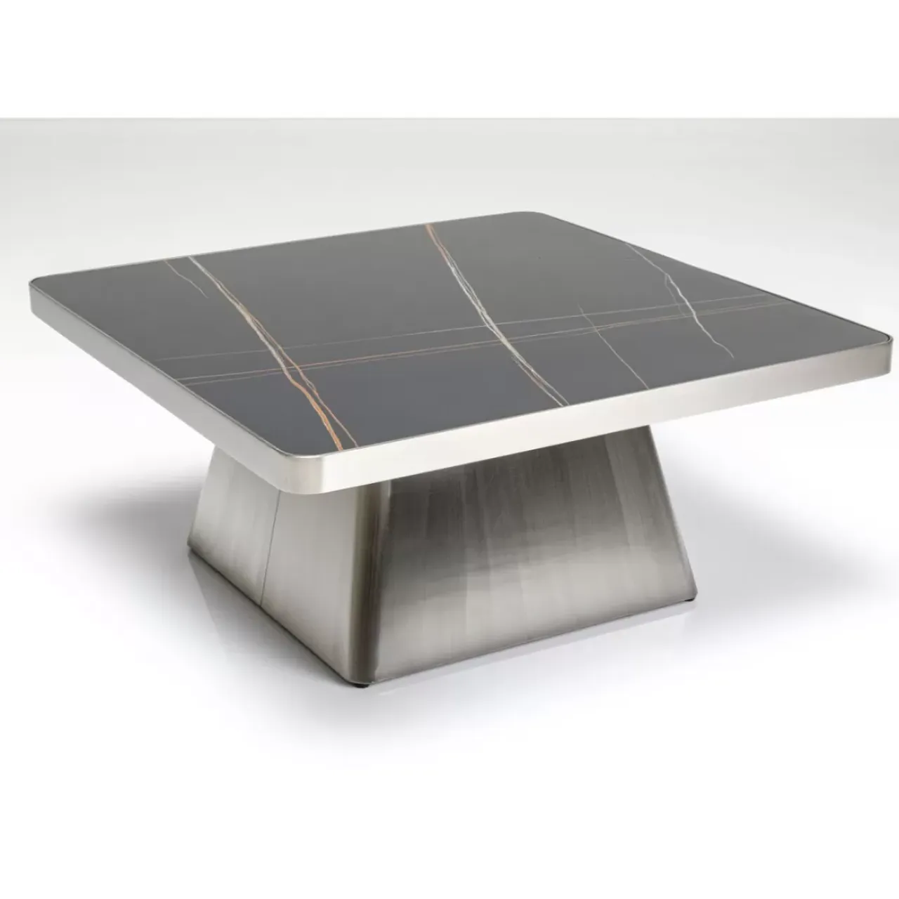 Tische-KARE Design Couchtisch Miler Silber 80X80Cm