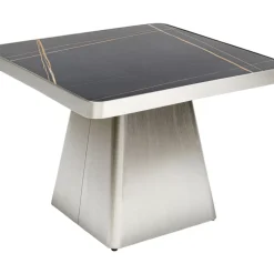 Tische-KARE Design Couchtisch Miler Silber 80X80Cm