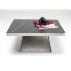 Tische-KARE Design Couchtisch Miler Silber 80X80Cm