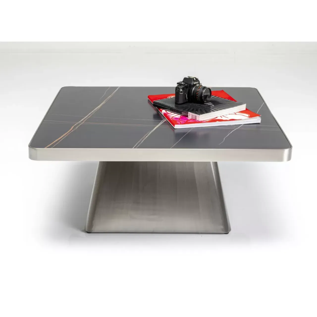Tische-KARE Design Couchtisch Miler Silber 80X80Cm