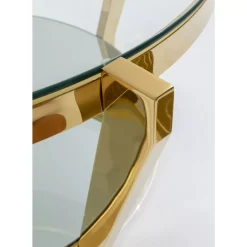 Tische-KARE Design Couchtisch Monocolo Gold O90