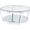 Tische-KARE Design Couchtisch Monocolo Silber O90