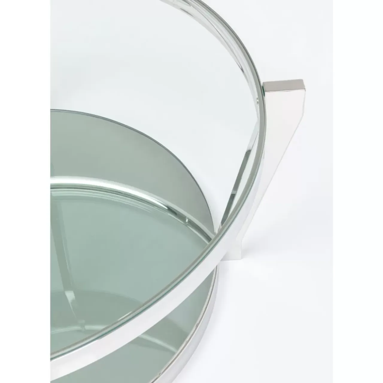 Tische-KARE Design Couchtisch Monocolo Silber O90