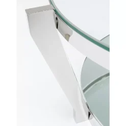 Tische-KARE Design Couchtisch Monocolo Silber O90