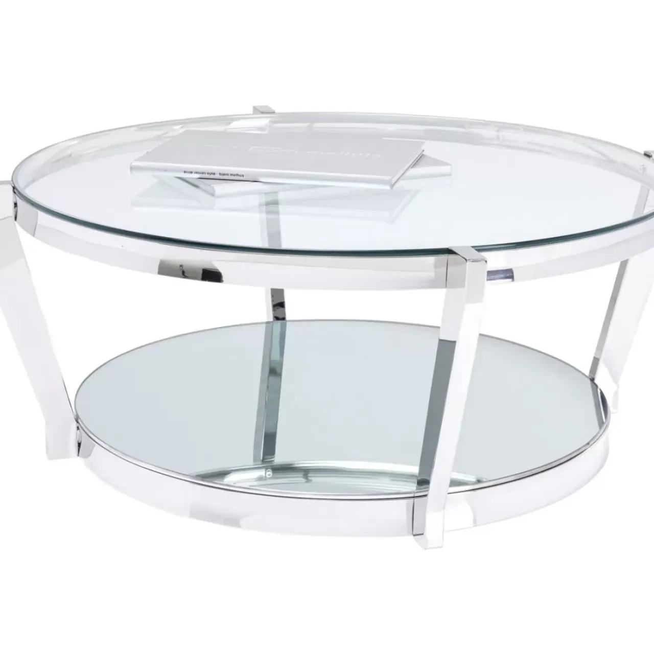 Tische-KARE Design Couchtisch Monocolo Silber O90