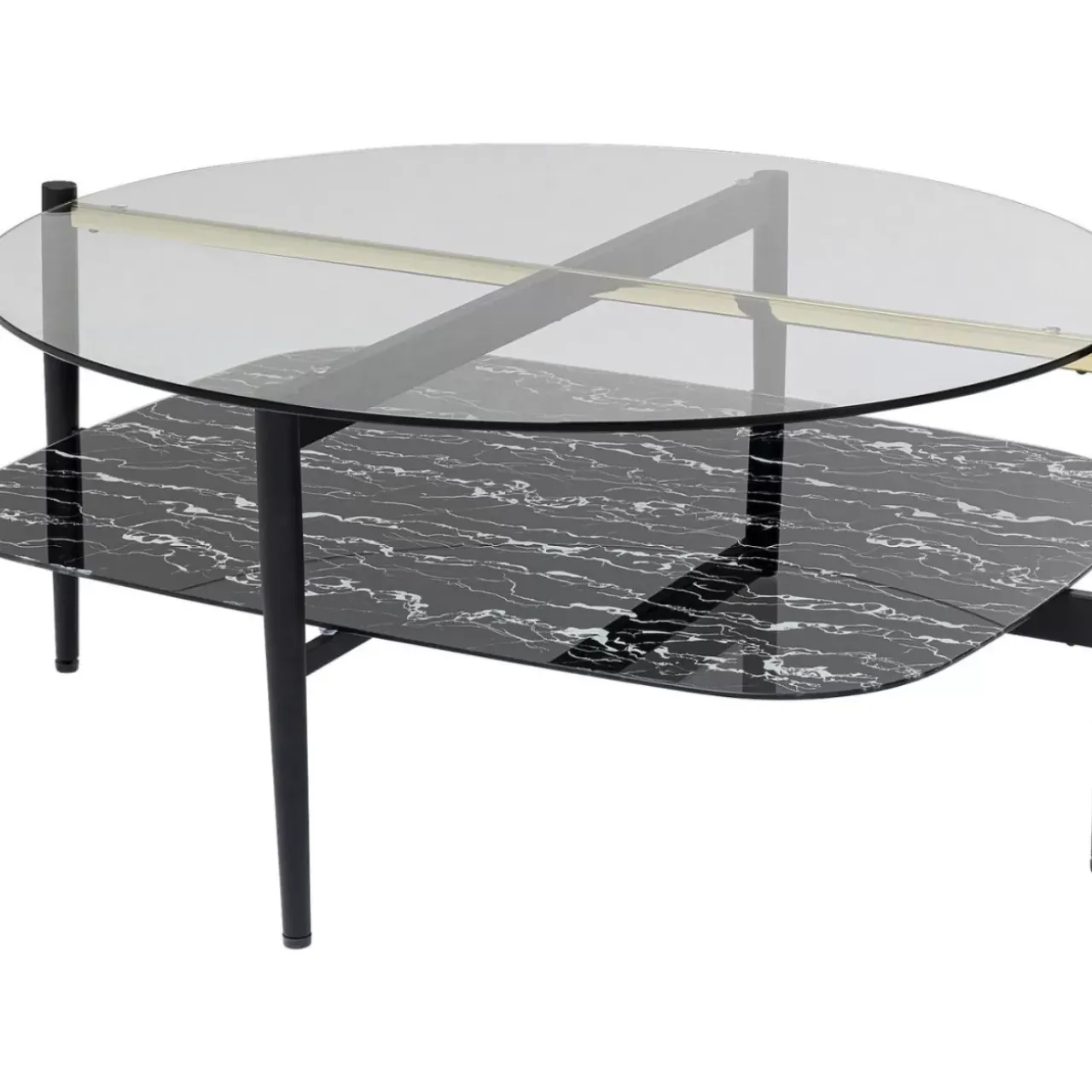 Tische-KARE Design Couchtisch Noblesse Oval 97X91