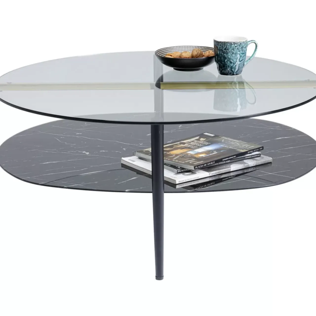 Tische-KARE Design Couchtisch Noblesse Oval 97X91