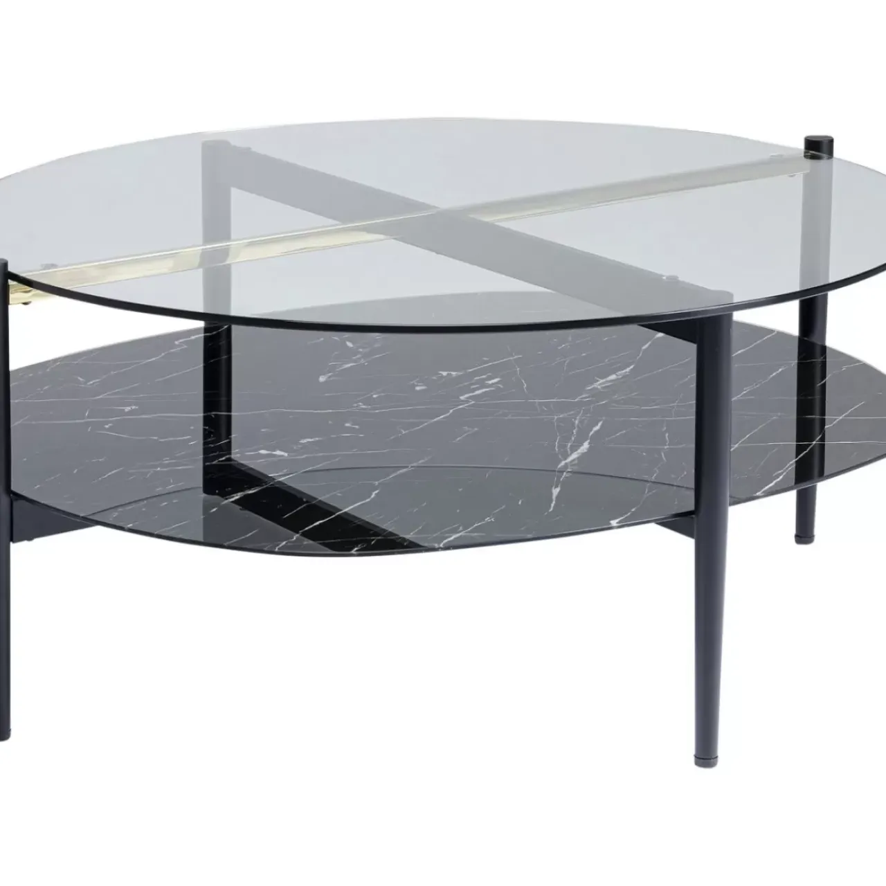 Tische-KARE Design Couchtisch Noblesse Oval 97X91
