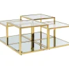Tische-KARE Design Couchtisch Orion Gold (4/Set)