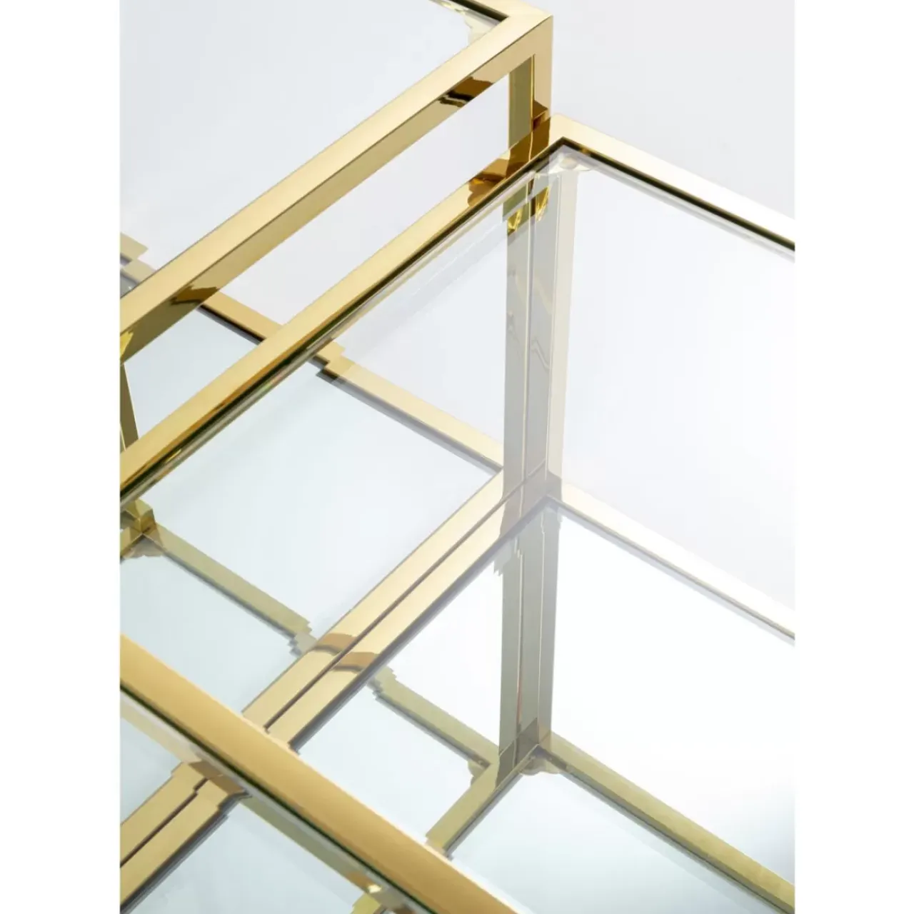 Tische-KARE Design Couchtisch Orion Gold (4/Set)