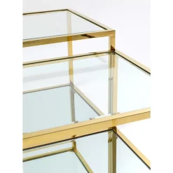 Tische-KARE Design Couchtisch Orion Gold (4/Set)