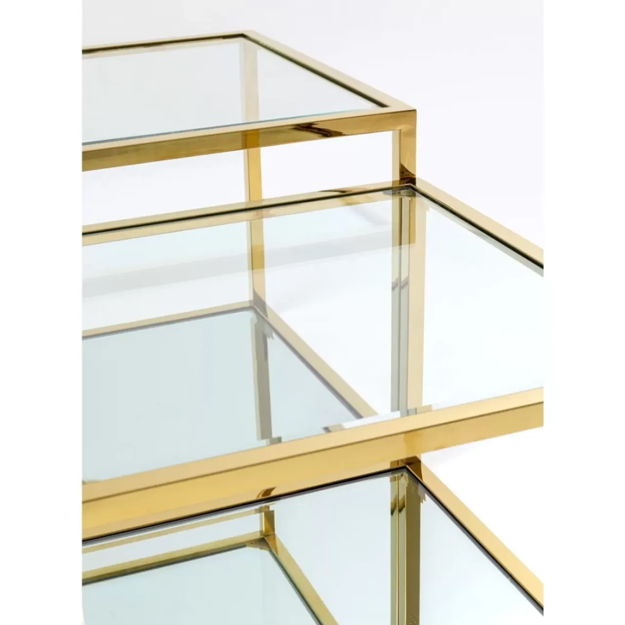Tische-KARE Design Couchtisch Orion Gold (4/Set)