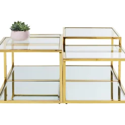Tische-KARE Design Couchtisch Orion Gold (4/Set)