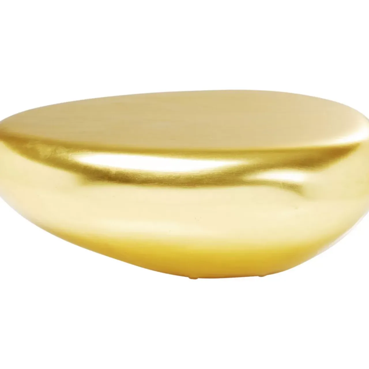 Tische-KARE Design Couchtisch Pebble Gold 122X96